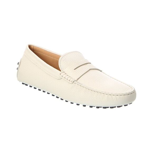 Tod’S Leather Loafer, White - Picture 1 of 5